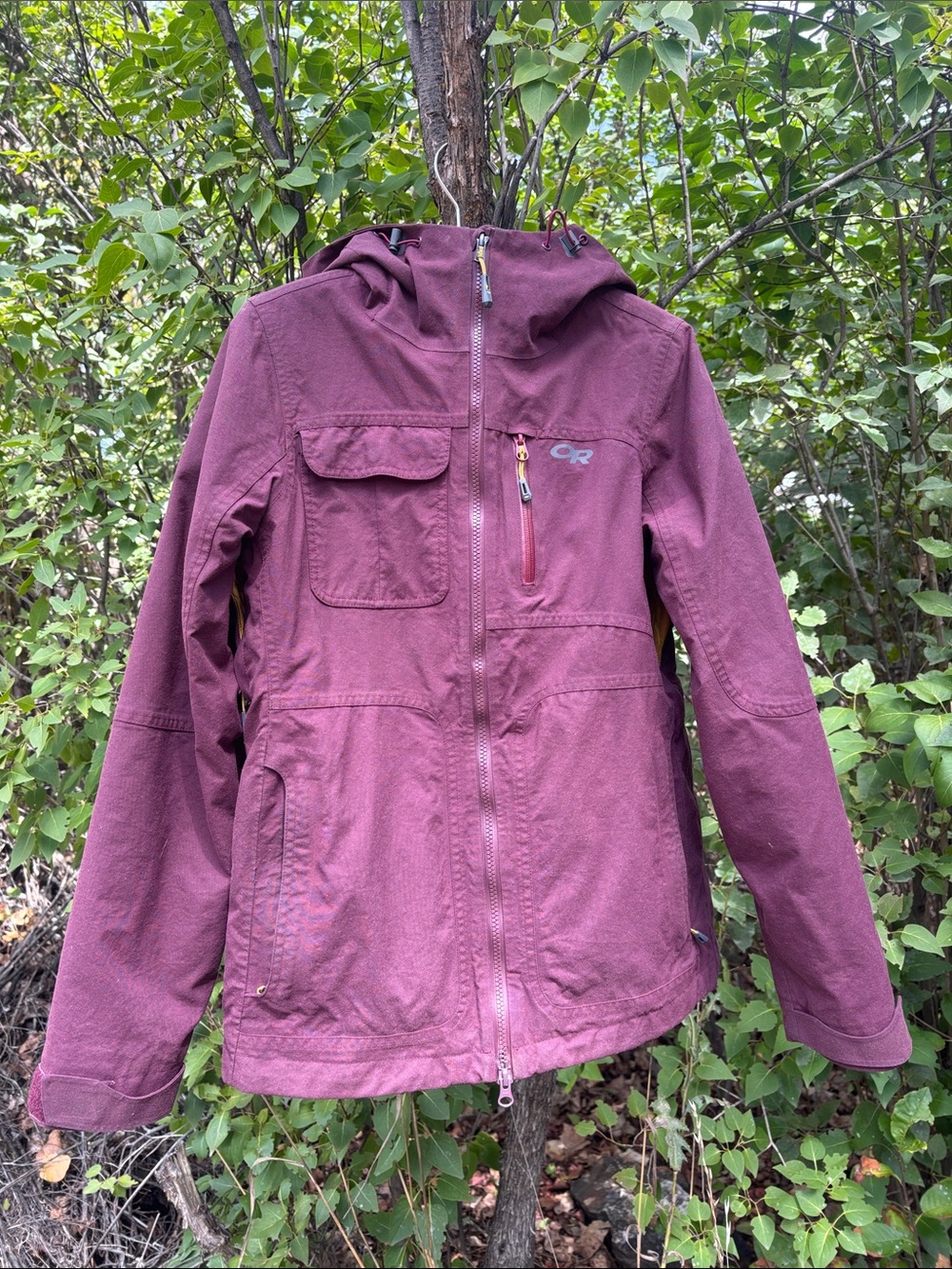 Outdoor Research Purple Hooded Utility Ski Snowboard Jacket Women’s Size Small